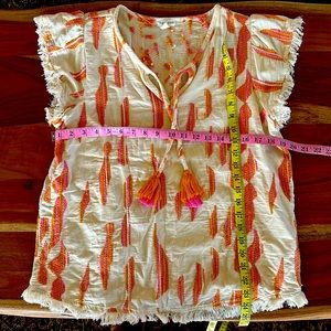 Tribal embroidered top